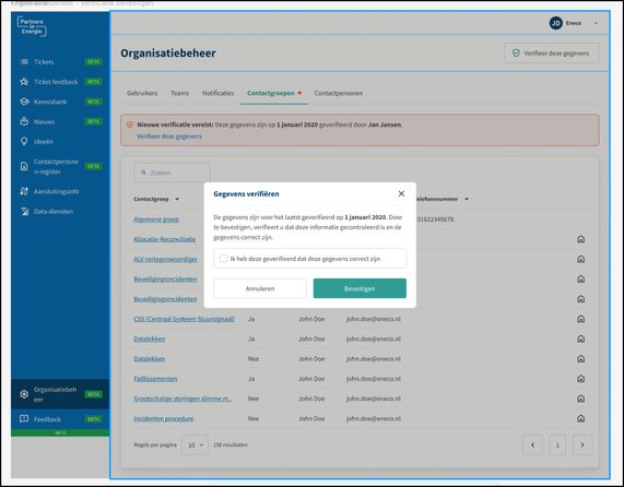 Help mee de datakwaliteit van het contactpersonenregister te verbeteren